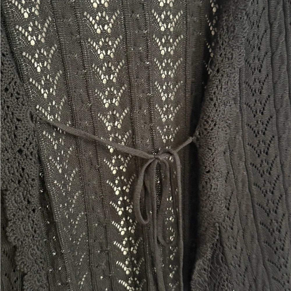 INC International Concepts Black Lace Cardigan - Picture 3 of 6